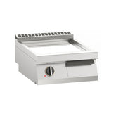 Fry-top electric mediu, platou neted cromat, de banc, Linia 900, Silko